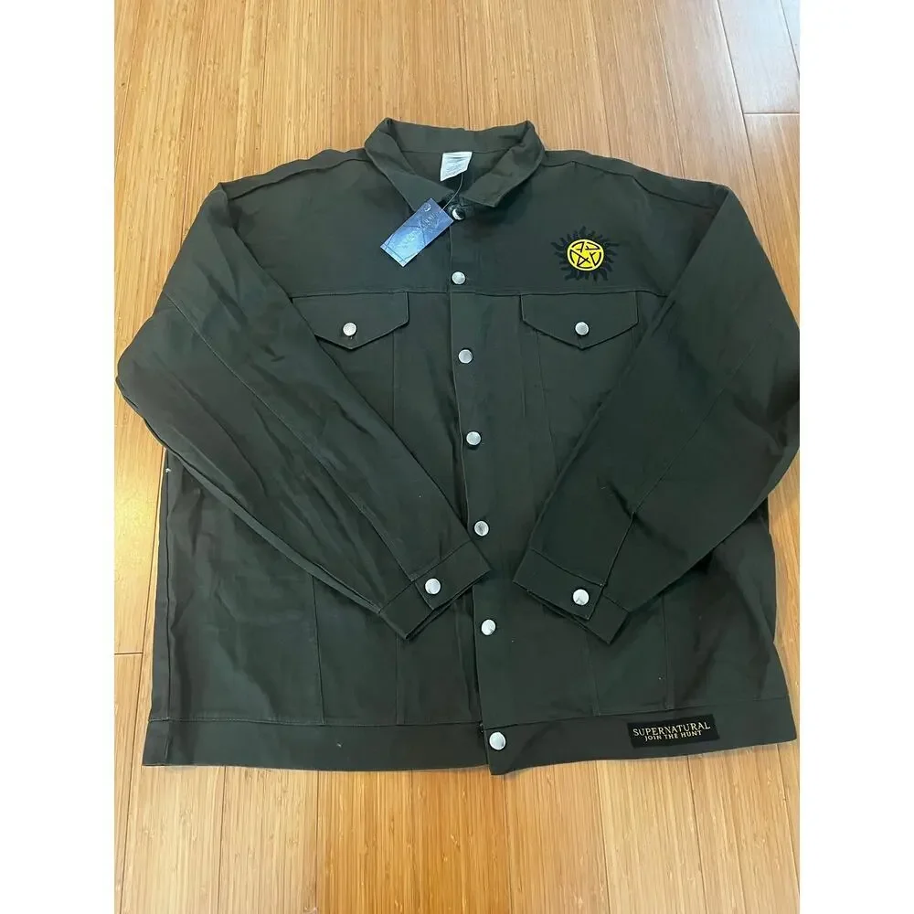 Supernatural Join The Hunt Jacket Men 3XL Military Green Grunge Winchesters Tv